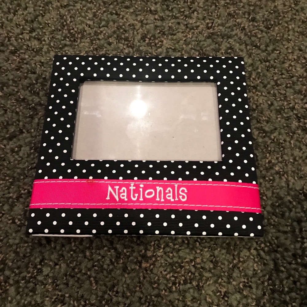 Nationals Cheer Photo Frame 7x7.5 Gold 1 4x6 Photo